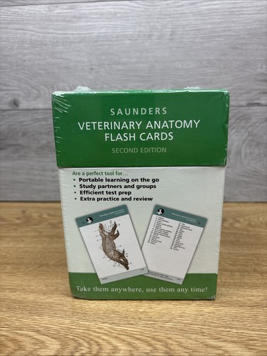 Veterinary Anatomy Flash Cards by Baljit Singh (English) Cards Book~New Sealed - Picture 3 of 4