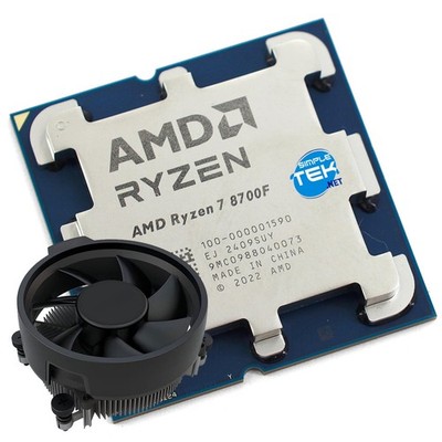 AMD Ryzen 7 8700F AM5 Prozessor CPU Gaming 8C/16T 4,10GHZ Max 5,00GHZ Kein