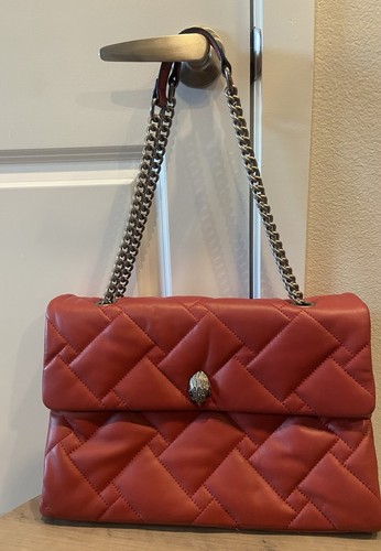 Kurt Geiger Red X-Large Soft-quilted Leather Kensington shoulder Handbag