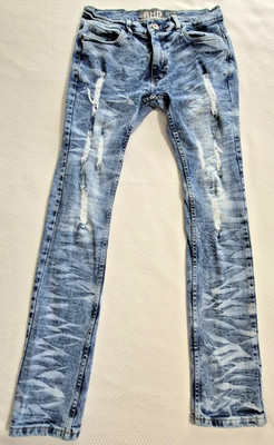 AHP Another Hype Piece Jeans 32 x32'' Skinny Straight Distressed Ripped Thrashed
