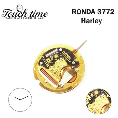 RONDA 3772 Harley Quarz Uhrwerk - 2 Zeiger - ohne Scheibe - One Jewels - H: 3...