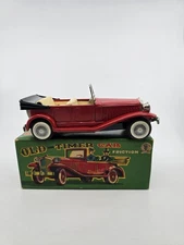 SSS Old Timer Convertible Red Tin Friction Car In Box Japan Works Wh1-11