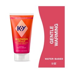 K-Y Warming Jelly Lube, Sensorial Personal Lubricant, Glycol Based Formula, 5 fl