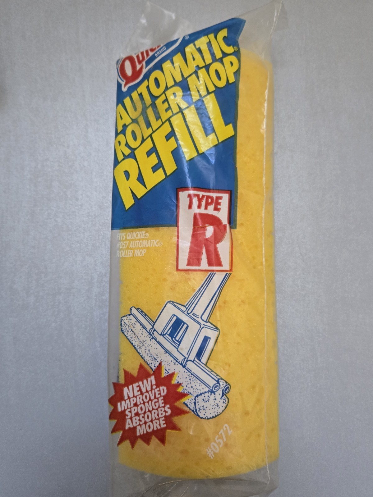 NEW Quickie Mop & Scrub Roller Mop Refill Type R Automatic #