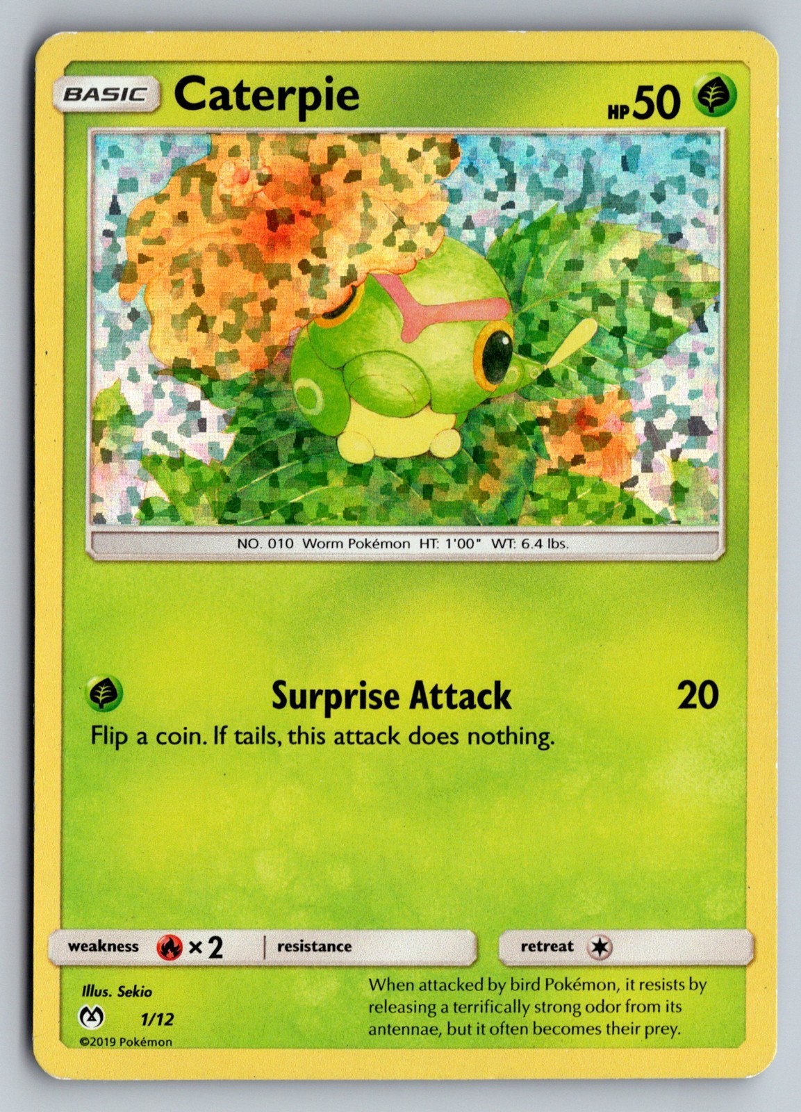 Caterpie 001/012 McDonald's 2019 Holo - MP