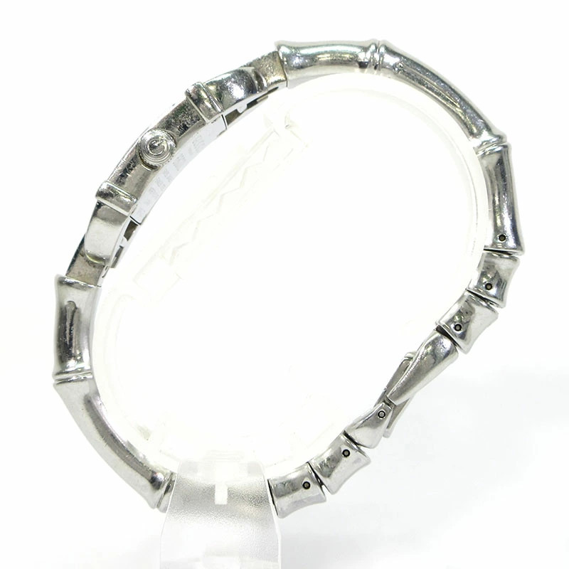 GUCCI 6800L Silver Quartz Rectangular Wristwatch … - image 2