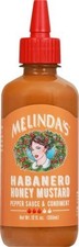 Melinda s Habanero Honey Mustard, Habanero Hot Sauce with Fresh Peppers, 12 oz