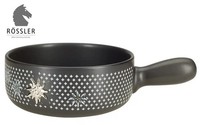 KäSefondue-Caquelon 2,0 L 22 Cm RöSsler Swiss Exklusiv Pin Edelweiss