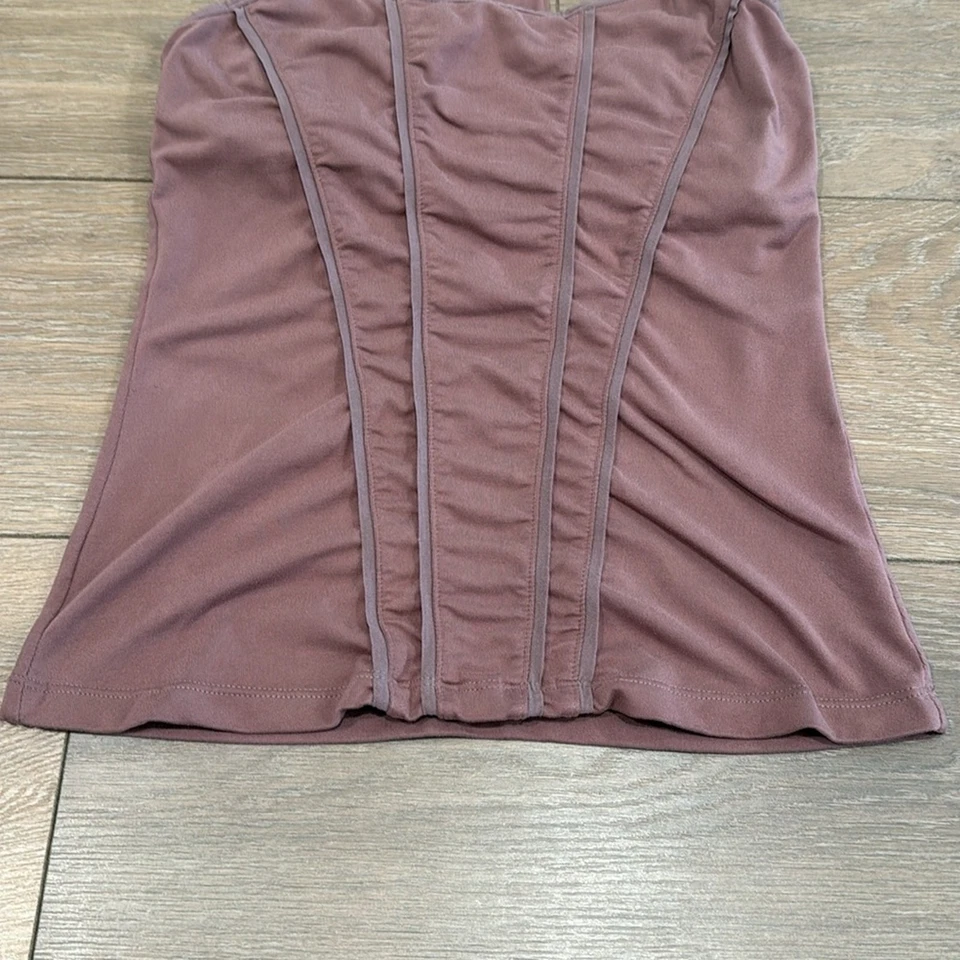 PRANA Mauve Nude Pink Yoga Active Workout Studio Pilates Cami Racerback Tank S - Image 4 of 4