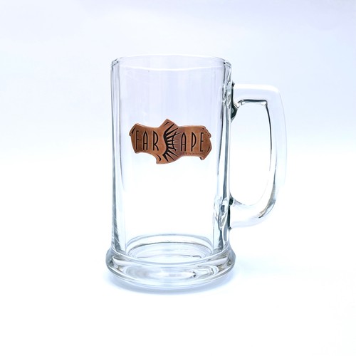 Farscape ORIGINAL RUN MERCH Beer Glass Mug Copper Plate RARE Vintage Jim Henson