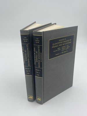 Advances In Quantitative Analysis Of Finance And Accounting Volume 1 Part A & B