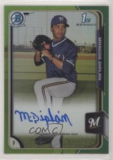 2015 Bowman Chrome Prospects Green Refractor 80/99 Marcos Diplan Auto 2h6