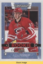 2017-18 Upper Deck Compendium Rookies Blue Andrew Poturalski #592 READ 0a4