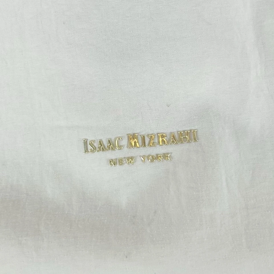 Isaac Mizrahi Нью-Йорк кремовый с розовато-лиловой подкладкой рюкзак ноутбука подгузник сумка сумочка - Изображение 2 из 4