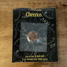2000 1C Lincoln Cent - Cheerios Penny - Promotional Penny - Sealed w/ COA