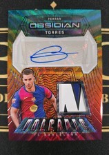 Ferran Torres 2024-25 Obsidian Volcanic Signatures Patch Relic Taiga /25 #VS-FTR