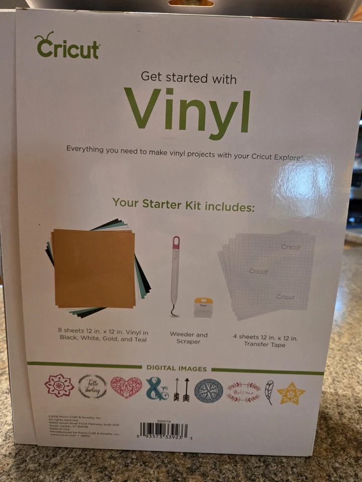 Cricut Vinyl starter kit new in box (B103) - Image 2 of 2