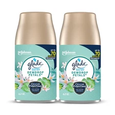 Glade Automatic Spray Refill Dewdrop Petals Air Freshener Home Bathroom 6.2oz 2-