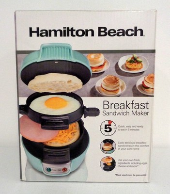 Hamilton Beach Breakfast Sandwich Maker (Ready In 5 Minutes) NEW/Sealed #25482