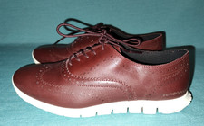 Cole Haan Womens Zerogrand Wing Oxford Shoe W26532 Pinot Leather 8B 8 B