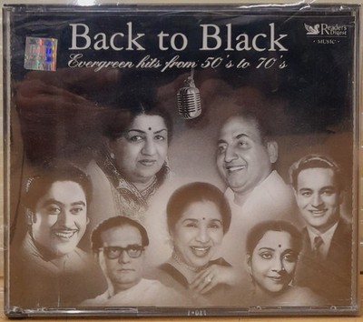 Back To Black Evergreen Hits From 50s to 70s Bollywood Songs Audio CD (Set Of 5)