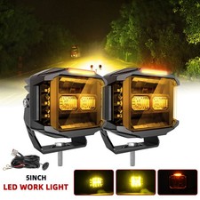 5inch 180w Amber Led Work Driving Light Cube Pods Spot Flood Side Shooter Drl 5inch 180w Amber Led Work Driving Light Cube Pods Spot Flood Side Shooter Drl