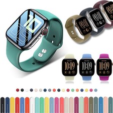 Silicone Sport Band Strap for Apple Watch 12 11 10 9 8 7 6 5 SE 40/44/41/45/46mm