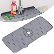 Silicone Faucet Sink Mat Sink Splash Guard, Sink Drain Pad Behind Faucet, Bathro