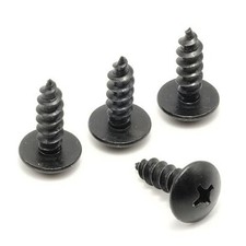 Replacement Screws Stainless License Plate Screws - Front or Rear Color: Black