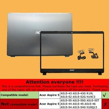 New For Acer Aspire 5 A515-43 A515-52 N19C3 Back Cover / Front Bezel / Hinge US