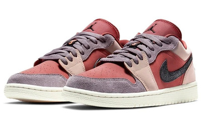 Nike DC0774-602Women Air Jordan 1 Low Canyon Rust Multi Color Casual Sneakers Sh