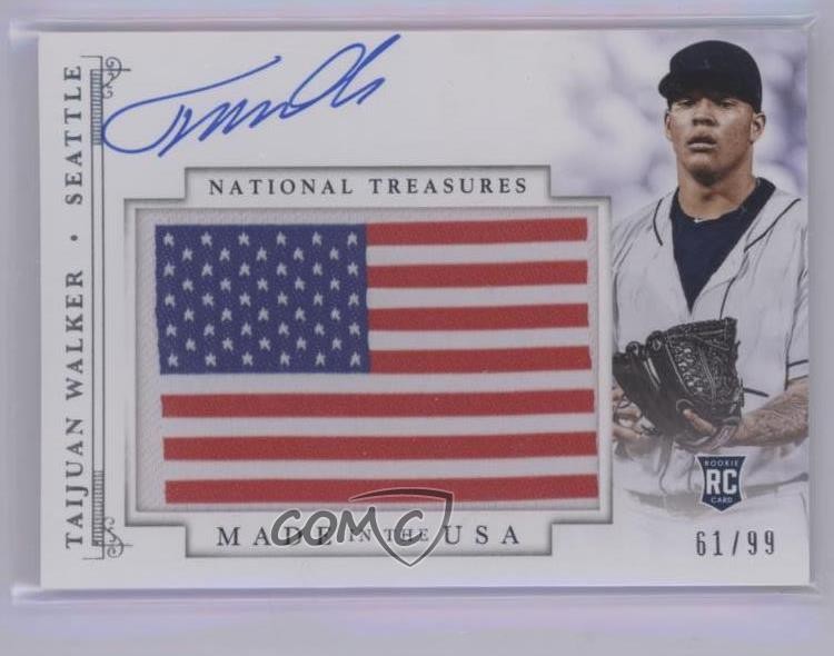 2014 Panini National Treasures Made in … 61/99 Taijuan Walker Rookie Auto RC g0n