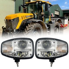 Per JCB Fastrac Movimentatori Telescopici Vibromax VM Trattore Lampada Faro LED 2PZS