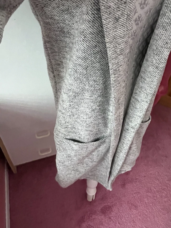 Next Grey Marl Coatigan Size 6 - Image 3 of 4