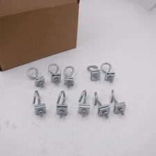 10 Pack Mid Span Aerial Drop Cable Clamp Galvanized Steel for 1/4"-7/16"