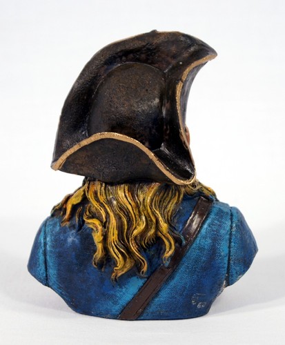 Estatuilla de bucanero pirata pintada a mano de 4,75" escultura 004P-B - Imagen 3 de 4