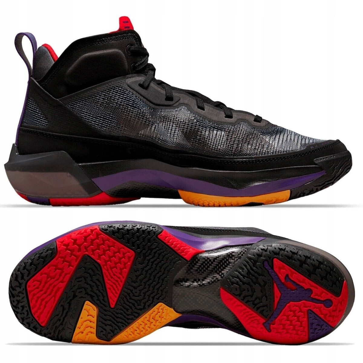 Air JORDAN 37 Raptors US 12 Adult Black Purple Red NIKE Basketball Retro XXXVII Size 12 - Air Jordan 37 Raptors for sale online | eBay main image 2