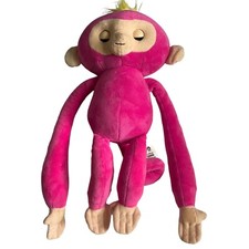 Wow Wee Bella Pink Fingerling Large Hugs Plush Interactive Monkey Eyes Open/Shut
