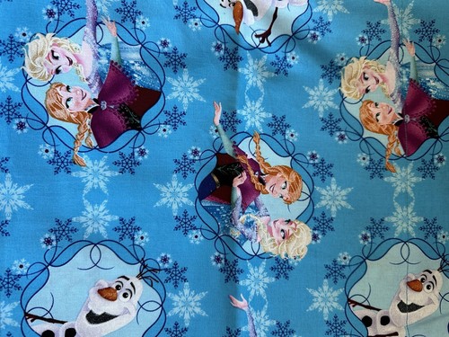Disney Frozen Elsa Anna Olaf Blue Purple Pink Window Curtain Valance - Picture 6 of 9