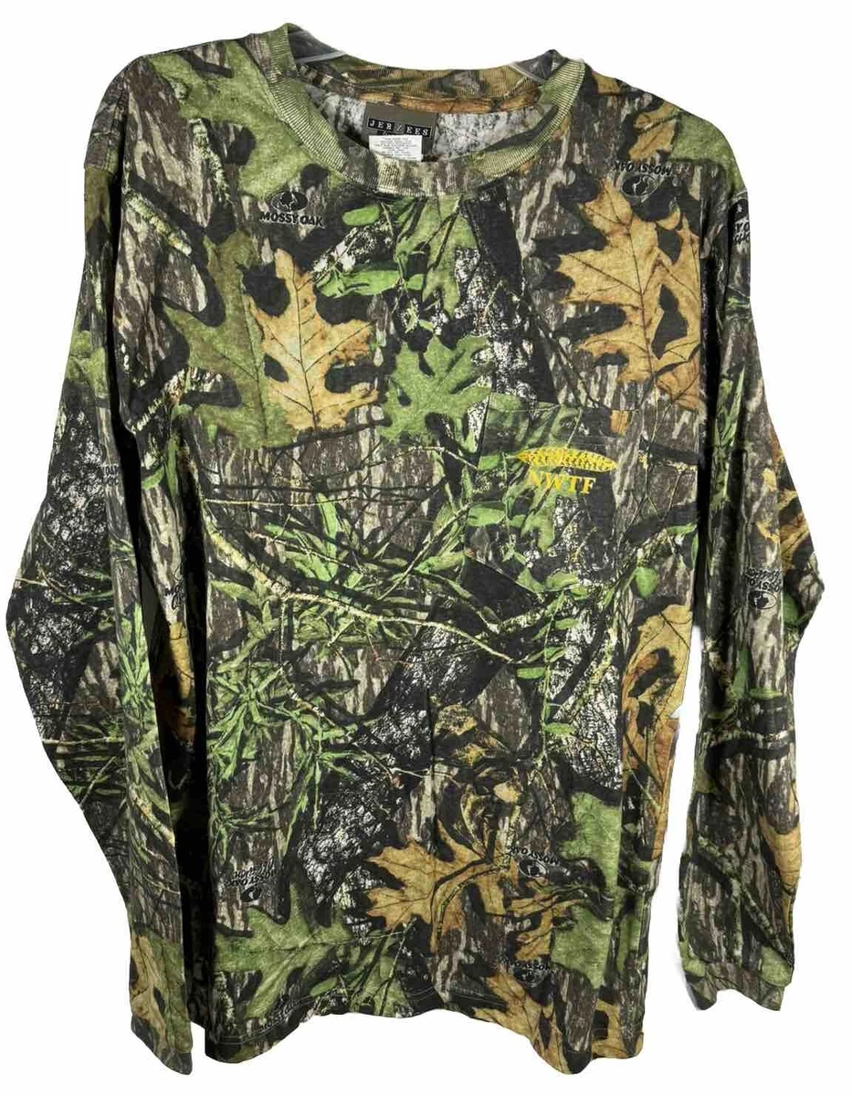 T-shirt Manches Longues Vintage Jerzees – Camo Realtree Pour Garçon – Taille S