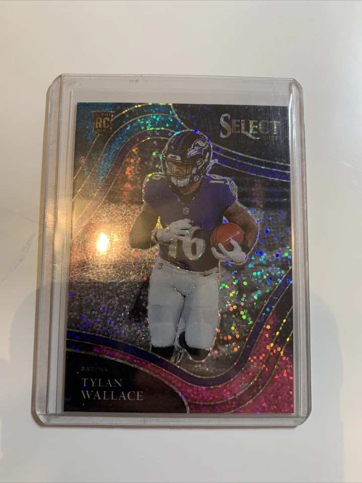 2021 Panini Select COSMIC PRIZM SSP Tylan Wallace Field Level RC Rookie #378 - Image 3 of 3