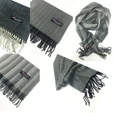 Wholesale lot Gray Base Unisex 100% CASHMERE Warm wrap Scarf Wool SCOTLAND