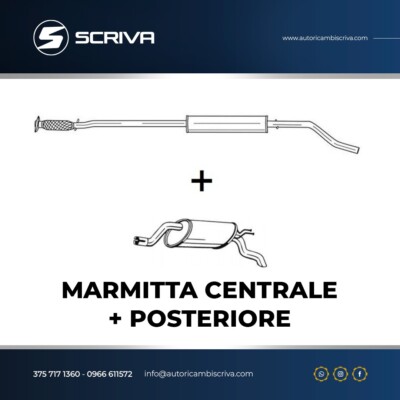 Marmitta Centrale Per FIAT PUNTO 2001 Acquisti Online