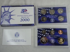 2000-S US Mint Proof Set 10 Coin Set OGP Original Government Packaging COA