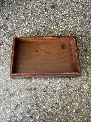 HAND MADE Victorian WOODEN TRINKET BOX Dovetail Dated 1869 Signed Alice Mae - Picture 10 of 14