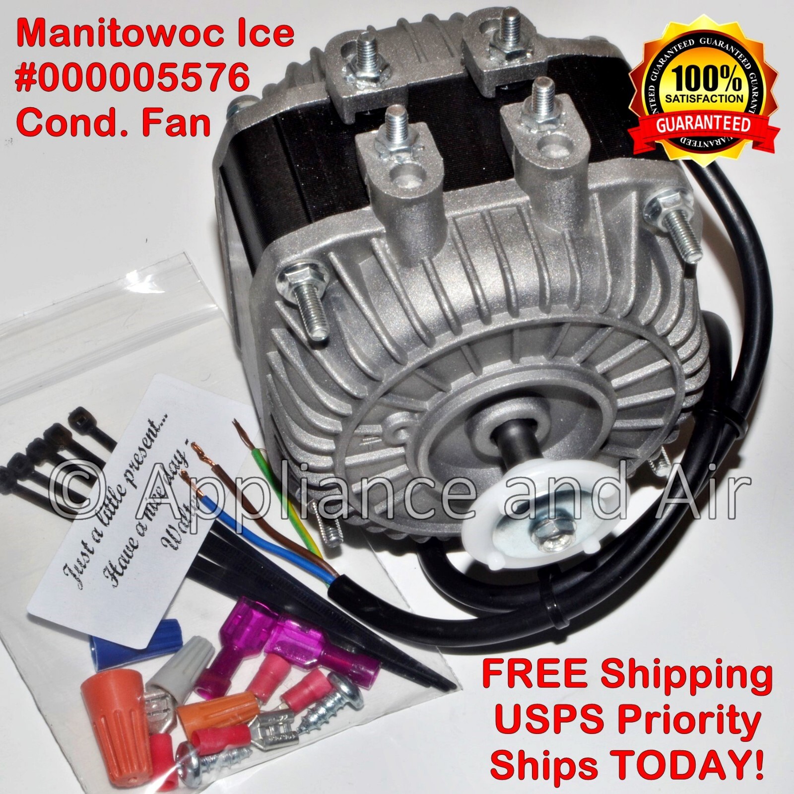 Manitowoc Ice 000005576 Condenser Fan Motor 115 Volt, Ships TODAY! eBay