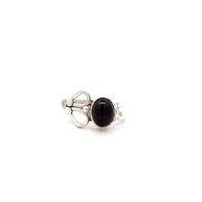 Sterling Silver Oval Garnet Ring Size 6.25 Stone 7 x 9 mm