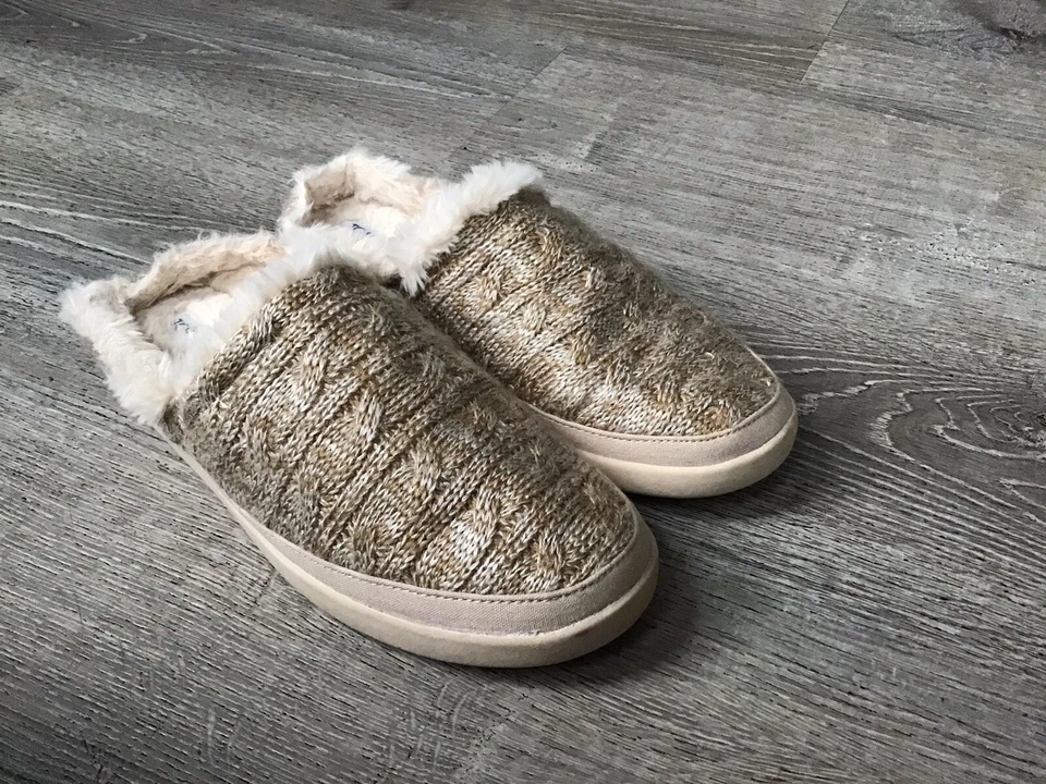 Zapatillas sin cordones forradas de piel sintética de salvia talla 10 TOMS para mujer 10018795 Foto 2 de 4