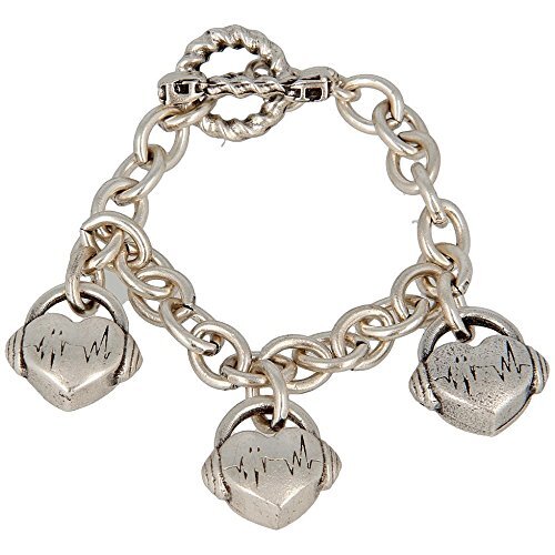 Bracelet Pietro Ferrante B3A2972 Bronze Heart Charms Pesky Collection