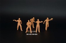 3D Printed 1/72 Modern Street Gangs 5-person set Plain Soldiers Model